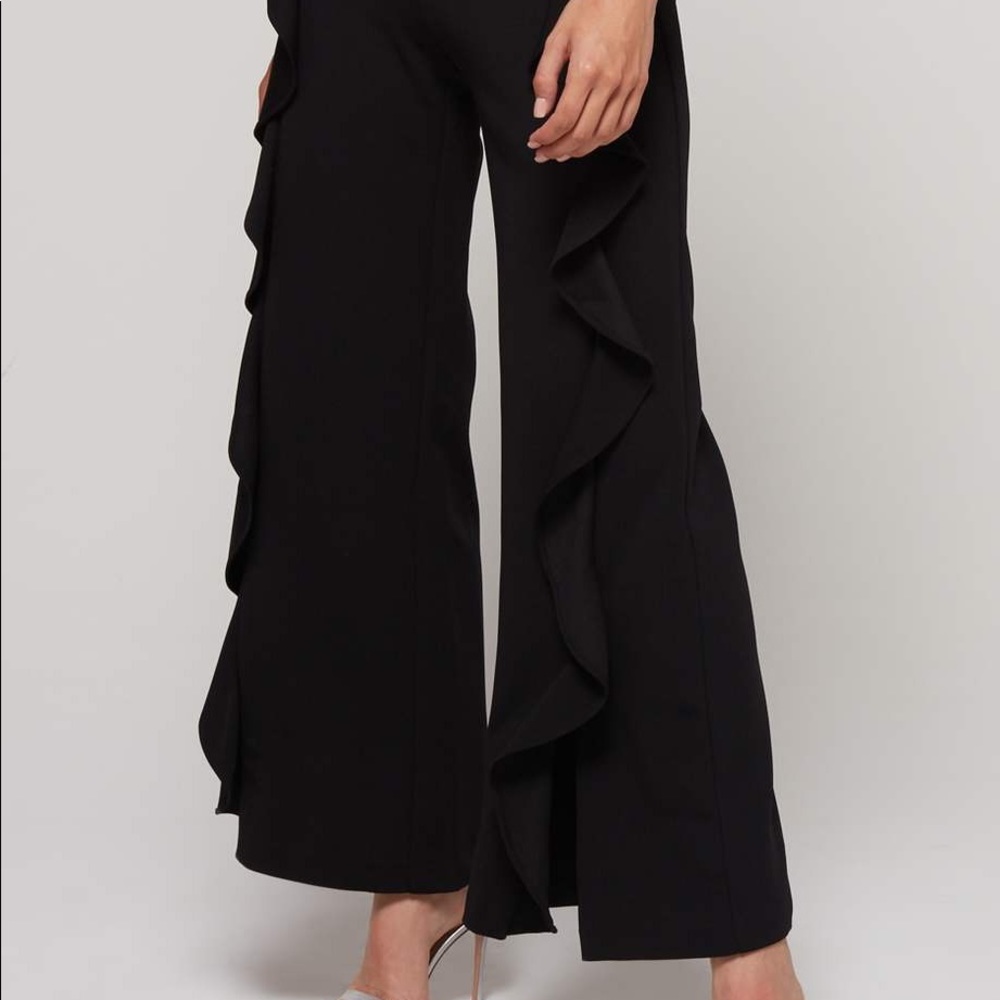 Bar III Black Ruffle pants - Picture 2 of 11
